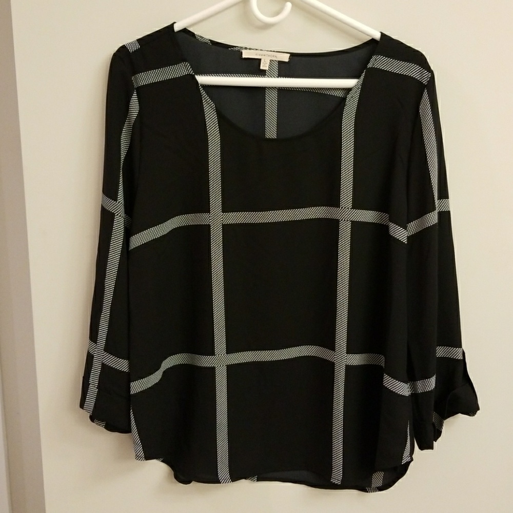 Black and white blouse